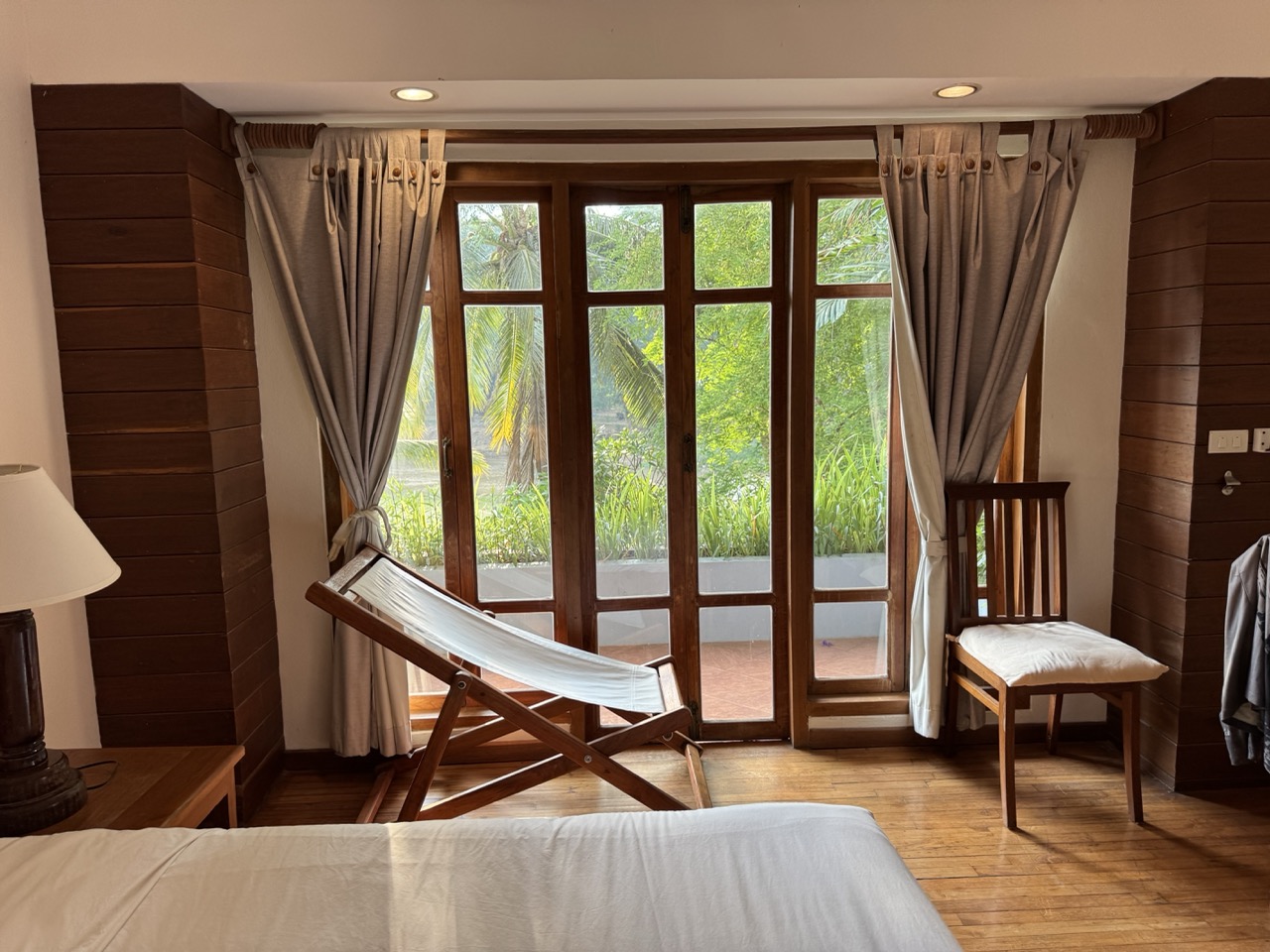 Teak room at the Riverhouse Resort, Mae Sariang.