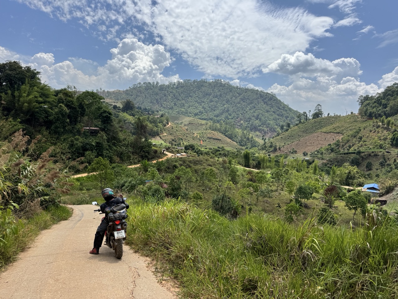 Last viewpoint of the trip — Chiang Dao valley.