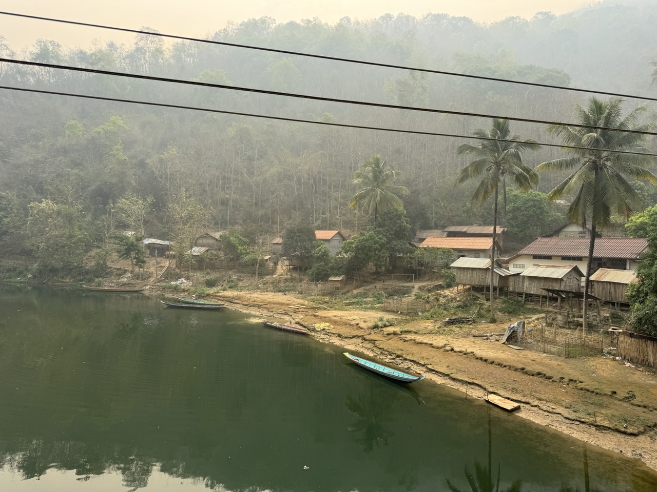 Stilt houses and longtail boats. The mountain rivers in this region are still working transport routes.