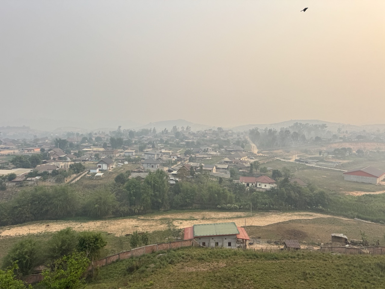 Phonsavan from the hill above town as we left.