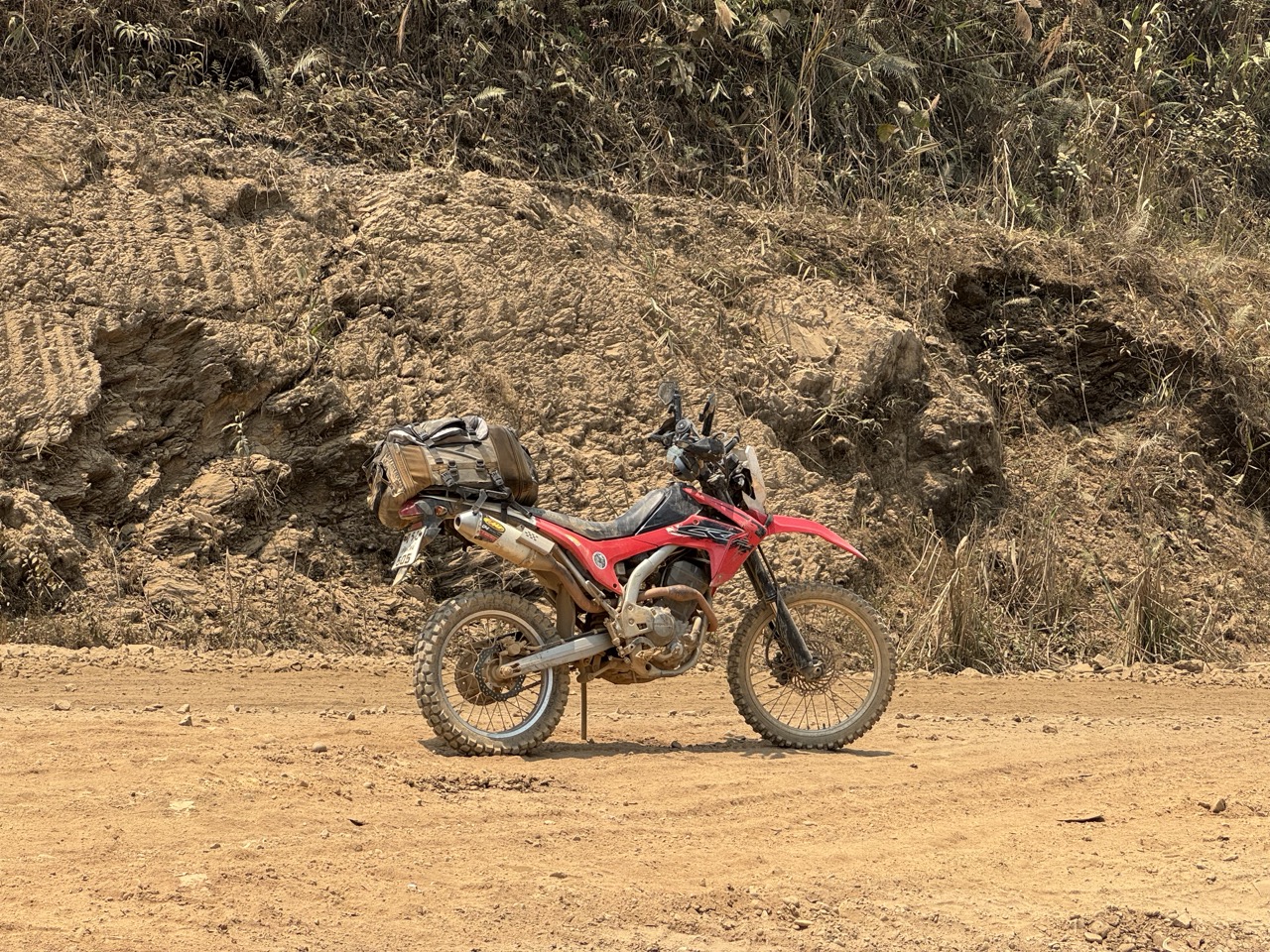 CRF on a switchback. The switchbacks all morning.